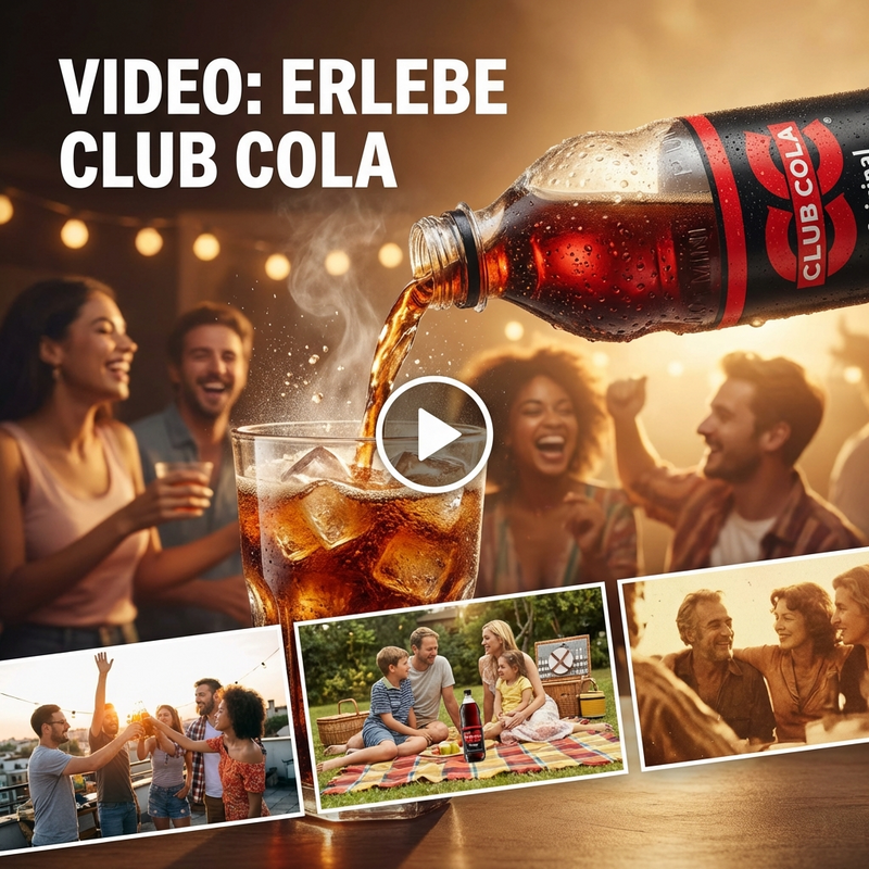 Club Cola 1L - Inkl. Pfand - Cola-Geschmack mit leichter Koffein-Note - der Klassiker mit Kultstatus