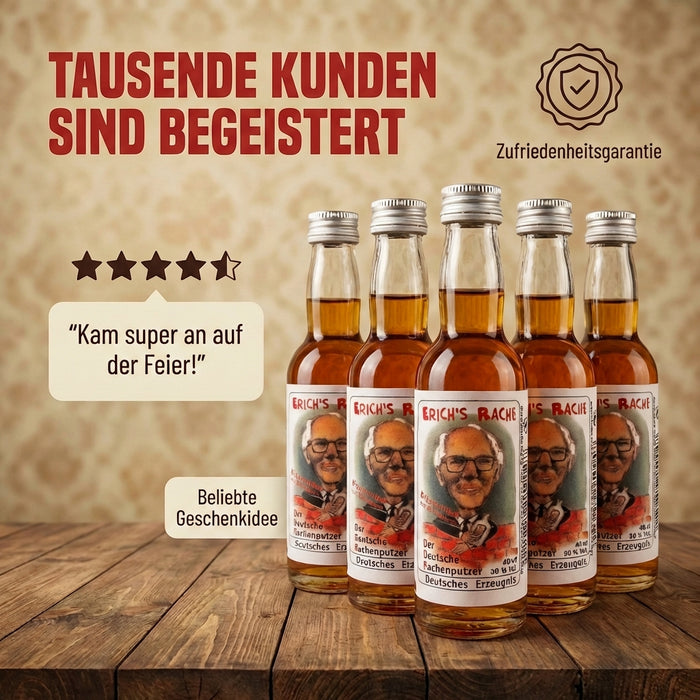 Halbbitter Erichs Rache 40ml - Kräuterlikör aus 56 Kräutern 30% vol.