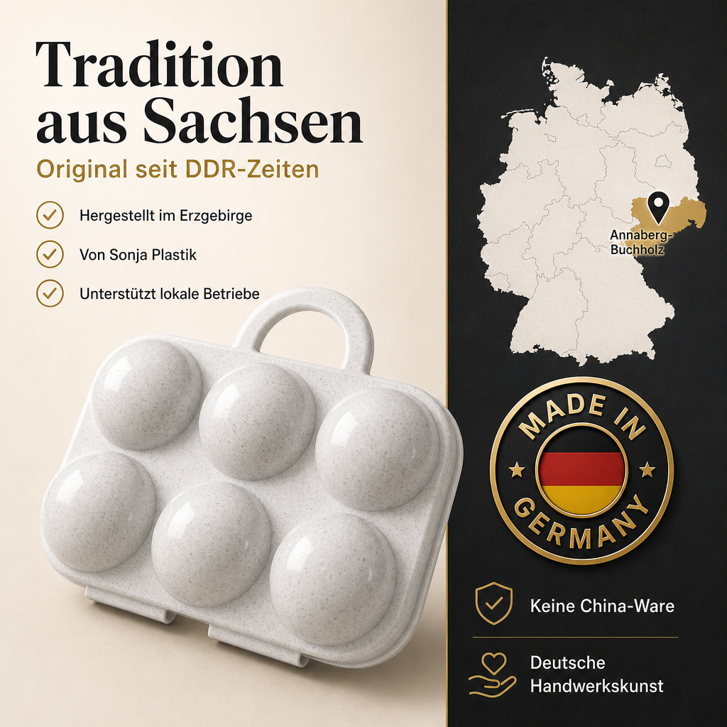 Eierträger 6er in Weiß