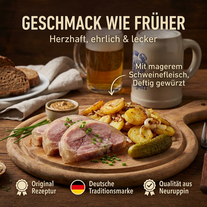 Dreistern Eisbeinfleisch in Aspik ohne Speck und Schwarte 200g