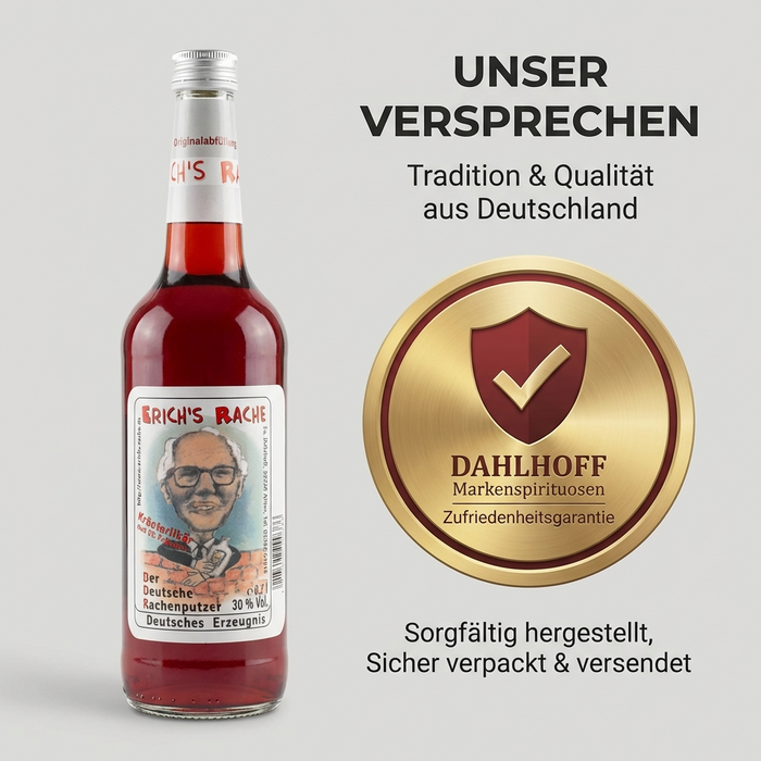Halbbitter Erichs Rache 0,7l - Kräuterlikör aus 56 Kräutern 30% vol.