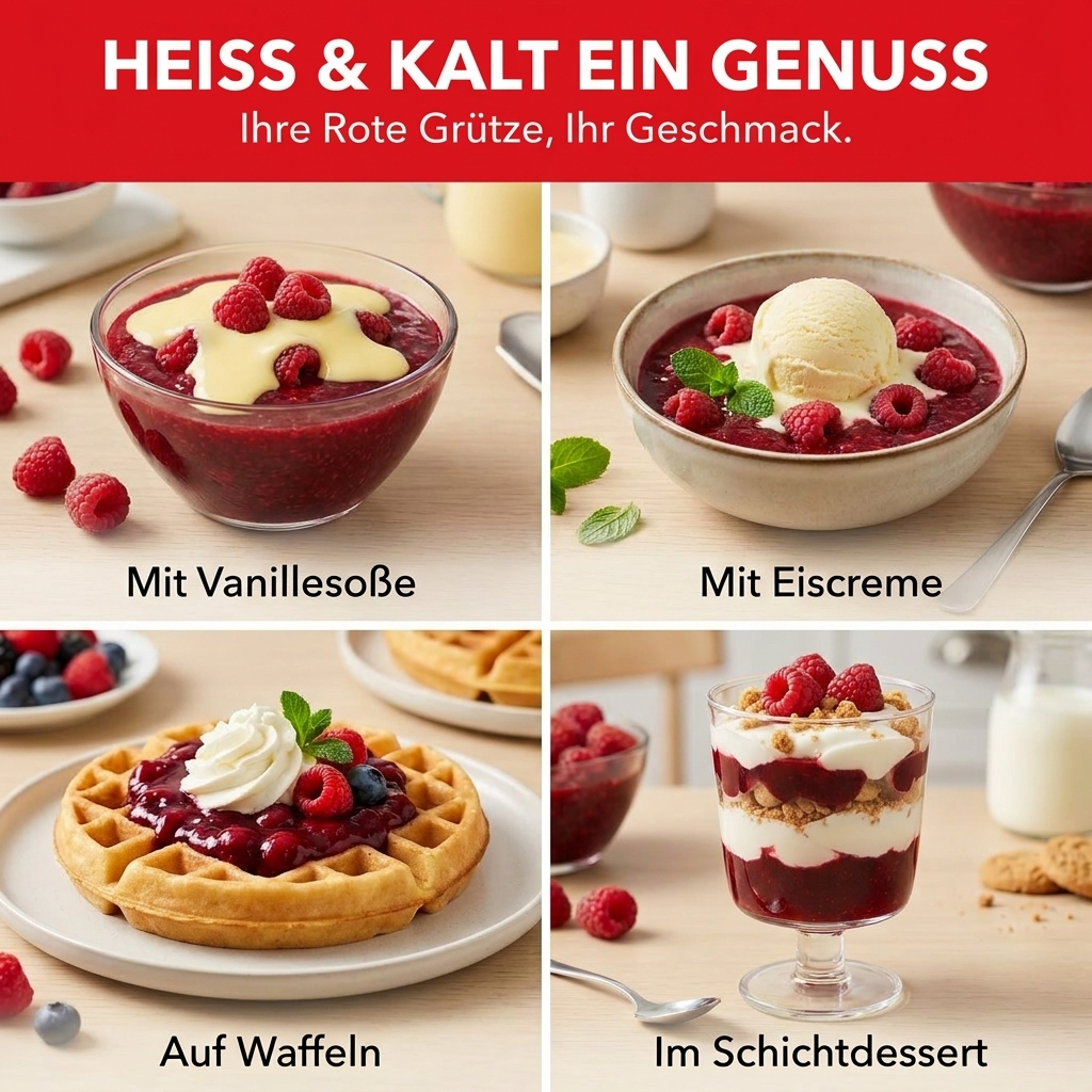Komet Rote Grütze mit Grieß - Himbeer 50g