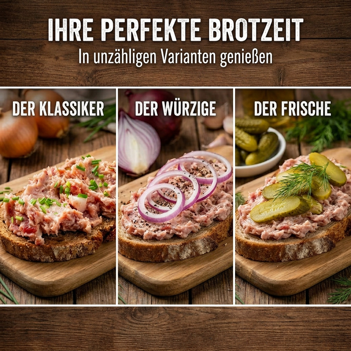 Dreistern – Schmalzfleisch 400g fein gewürzt nach Original-Rezept einfach öffnen und sofort genießen