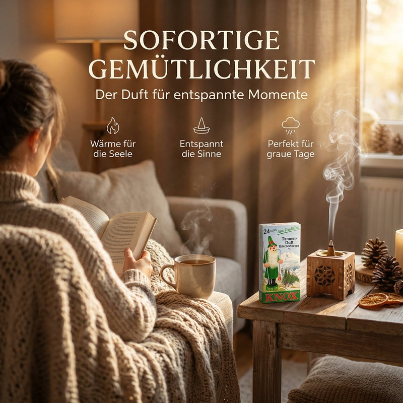 Knox Räucherkerzen mit Tannenduft - 24 Stück