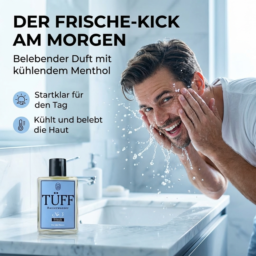 Tüff Nr. 3 - Rasierwasser vor der Rasur