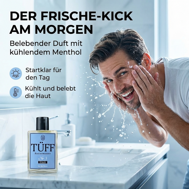 Tüff Nr. 3 - Rasierwasser vor der Rasur