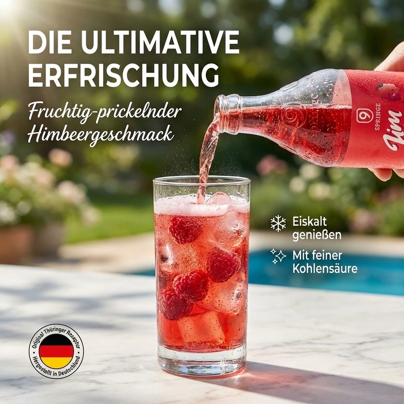 Neunspringer JimHim 0,33l – Die kalorienarme Himbeerbrause