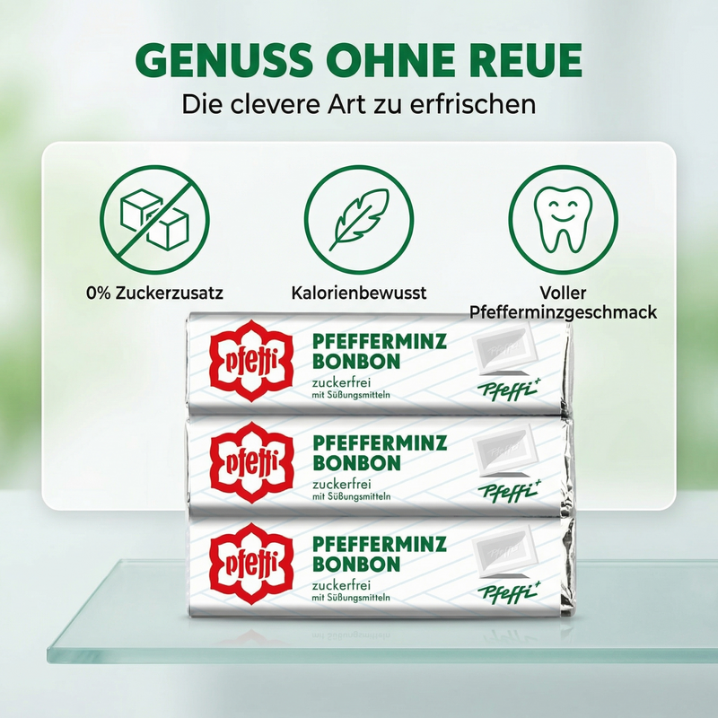 Pfeffi Pfefferminzbonbon zuckerfrei mit Süßungsmitteln 5er Pack