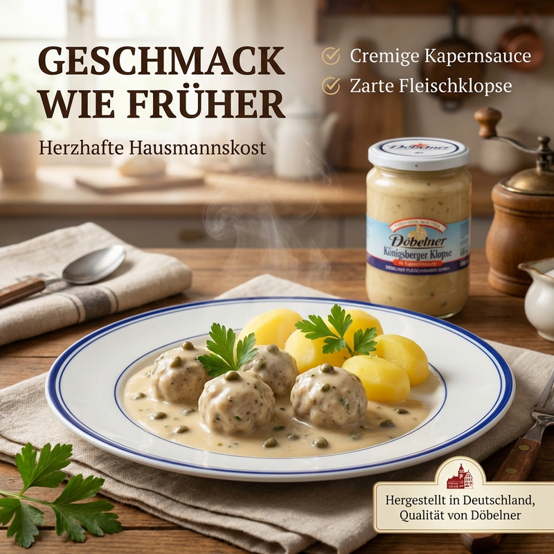 Döbelner Königsberger Klopse in feiner Kapernsauce 600g - Tradition seit 1958