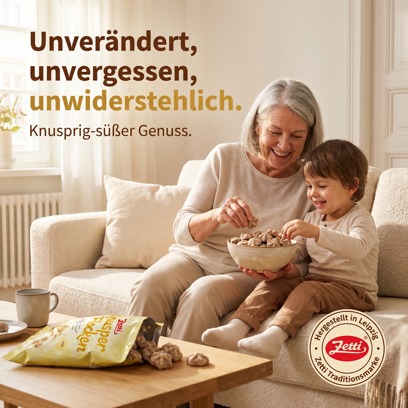 Zetti Knusperflocken weiße Schokolade mit Roggenknäckebrot 120g