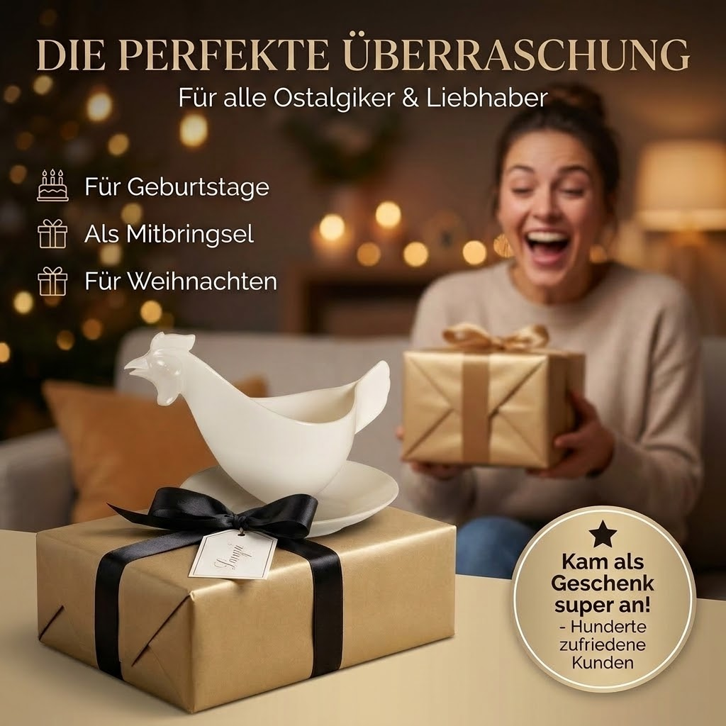 Reifra Sonja PLASTIC Eierbecher als Huhn weiß - für alle Eiergrößen - Traditionseierbecher