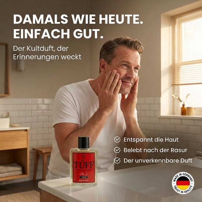 Tüff Nr. 2 - Rasierwasser nach der Rasur "herb" - pflanzlichen Wirkstoffe 100ml