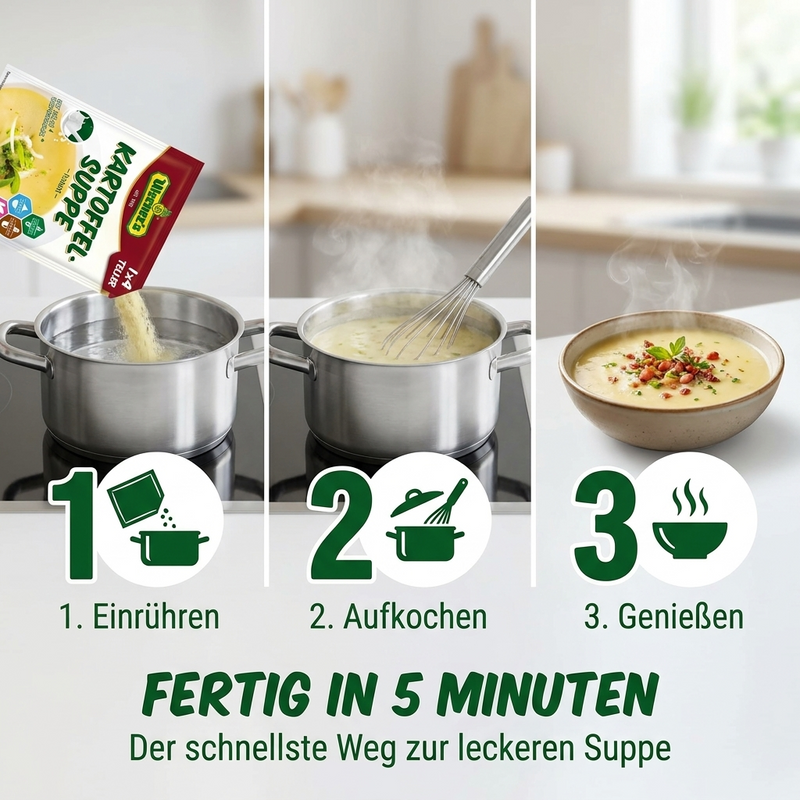 Werner Kartoffelsuppe, 4 Teller