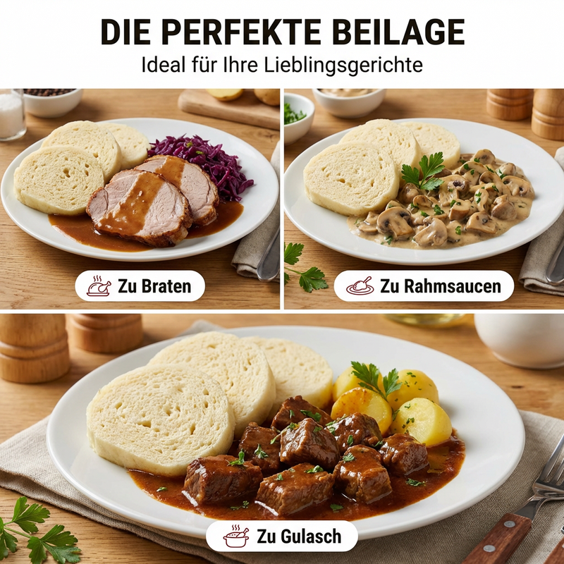 Werner's Böhmische Knödel - 3 Portionen Fertigmehlmischung -  Originalrezept aus Österreich