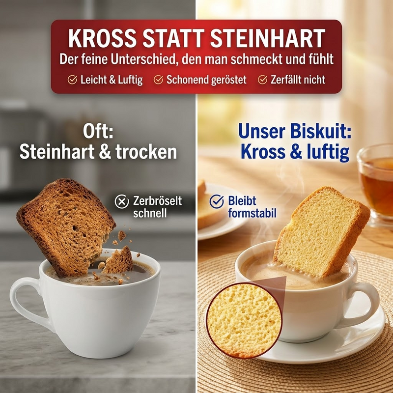 Neukircher Biskuit Classic – kross gerösteter Biskuit mit Tradition seit 1900, 75 g