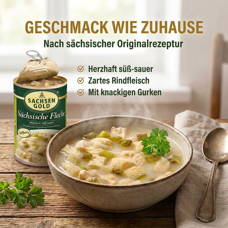 Sachsen Gold - Sächsische Flecke - klassisch süß-sauer - sofort tafelfertig - 400g