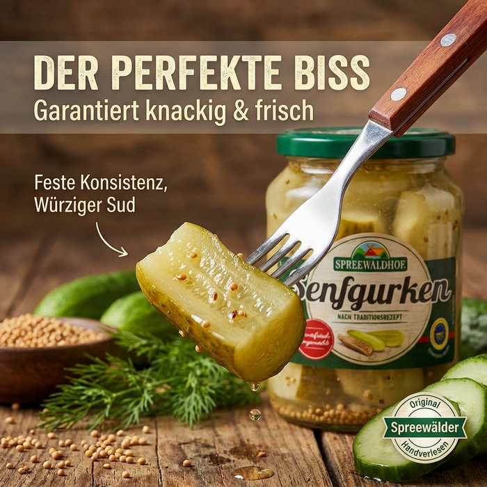 Senfgurken aus dem Spreewald 420g