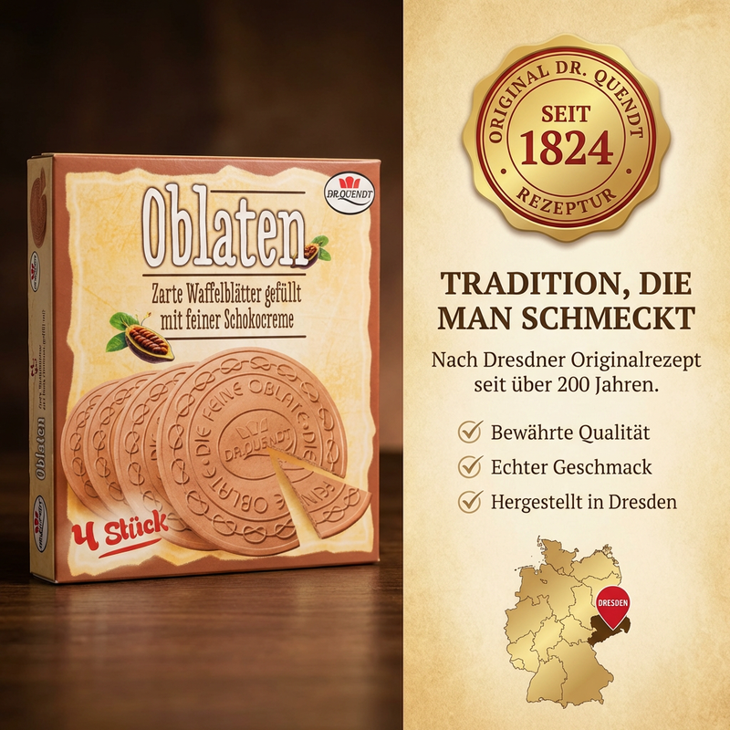 Dr. Quendt Oblaten Schokocreme, 150g