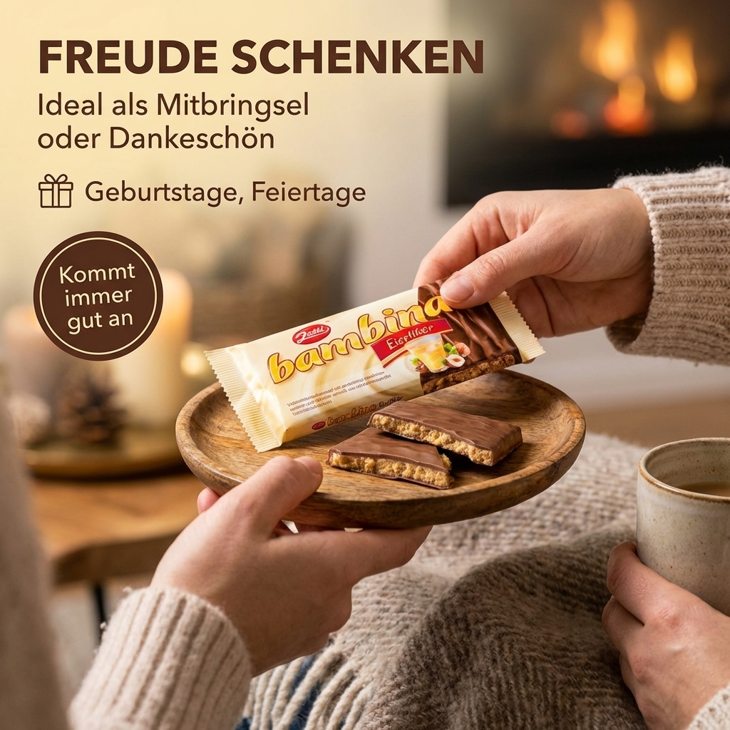 Zetti Bambina Eierlikör Tafel Karamell und Haselnußsplittern 100g
