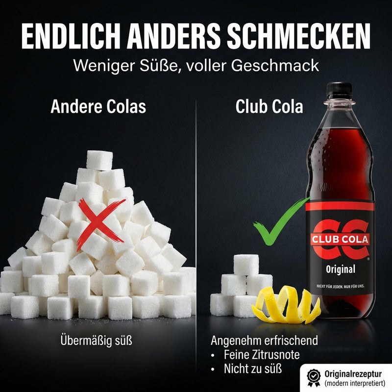 Club Cola 1L - Inkl. Pfand - Cola-Geschmack mit leichter Koffein-Note - der Klassiker mit Kultstatus