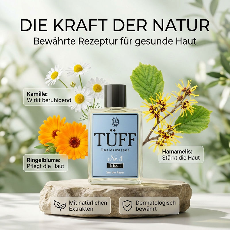 Tüff Nr. 3 - Rasierwasser vor der Rasur