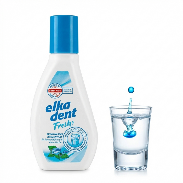 Elkadent Mundwasser - Fresh, 125 ml
