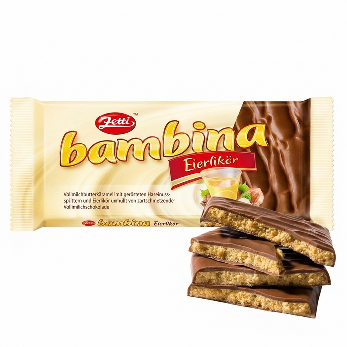 Zetti Bambina Eierlikör Tafel Karamell und Haselnußsplittern 100g