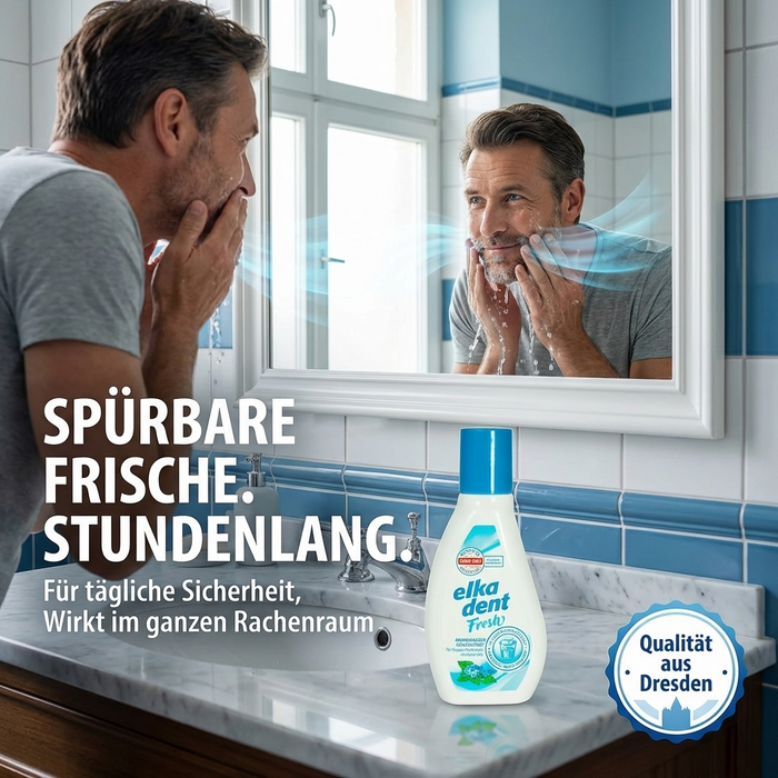 Elkadent Mundwasser - Fresh, 125 ml