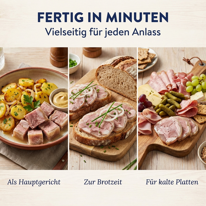 Dreistern Eisbeinfleisch in Aspik ohne Speck und Schwarte 200g