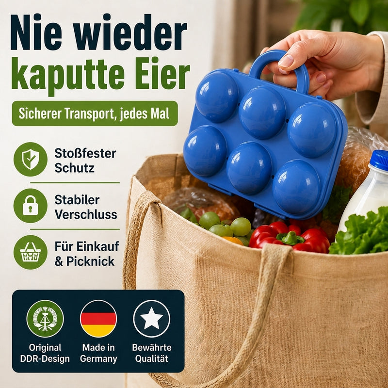 Eierträger 6er in Blau