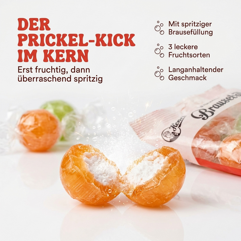 HENRI Brausebälle Mix Bonbon 250g