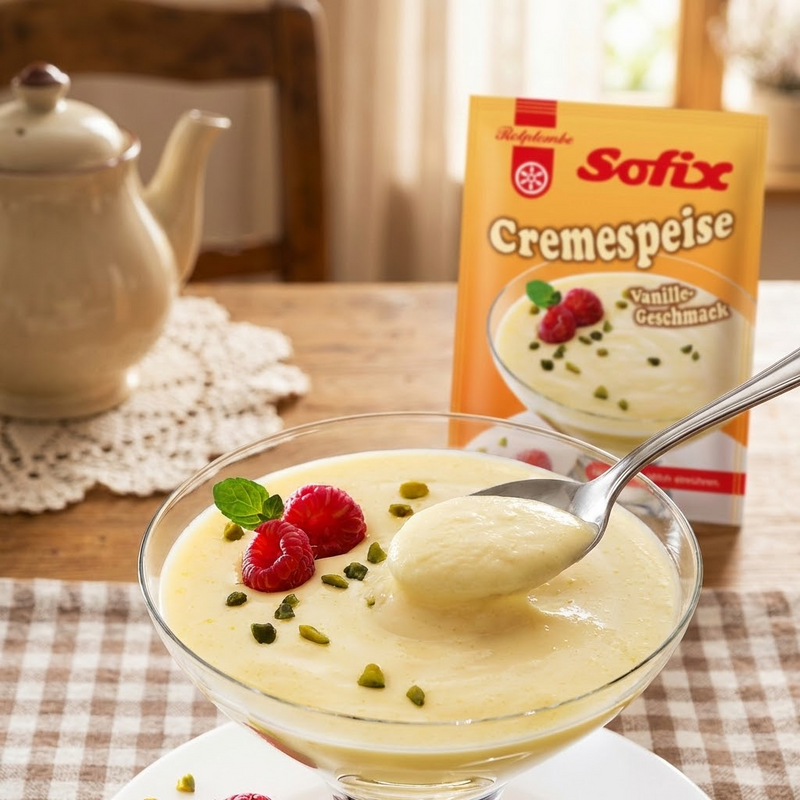 Rotplombe Sofix Cremespeise Pudding Vanille - nur in kalte Milch einrühren > fertig!