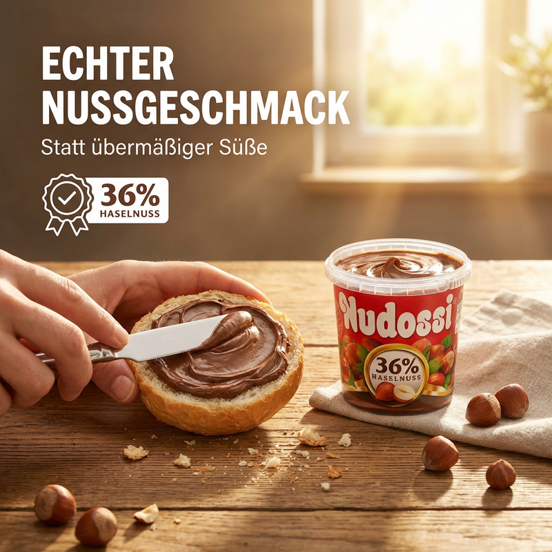 Nudossi - Nuß Nougat Creme, 200g - 36% Haselnüsse