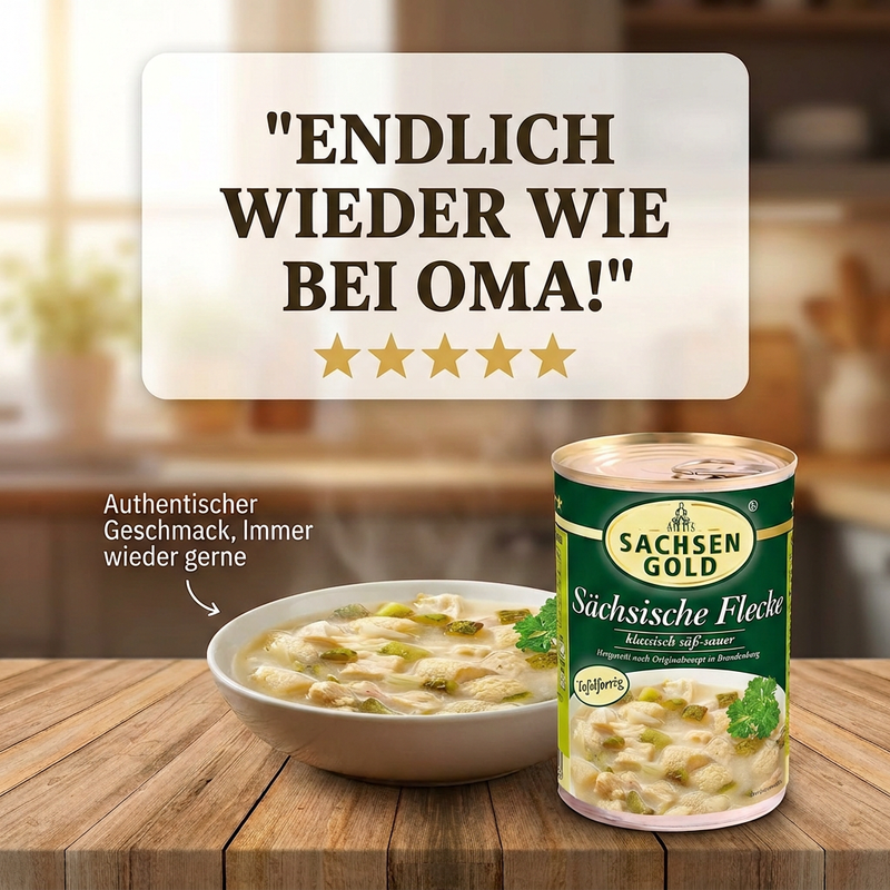 Sachsen Gold - Sächsische Flecke - klassisch süß-sauer - sofort tafelfertig - 400g