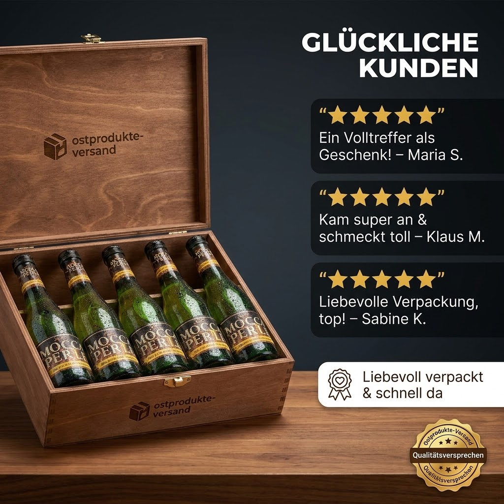 Rotkäppchen Mocca Perle - prickelnder Sekt mit feinem Mocca-Aroma - halbtrocken, 0,2l