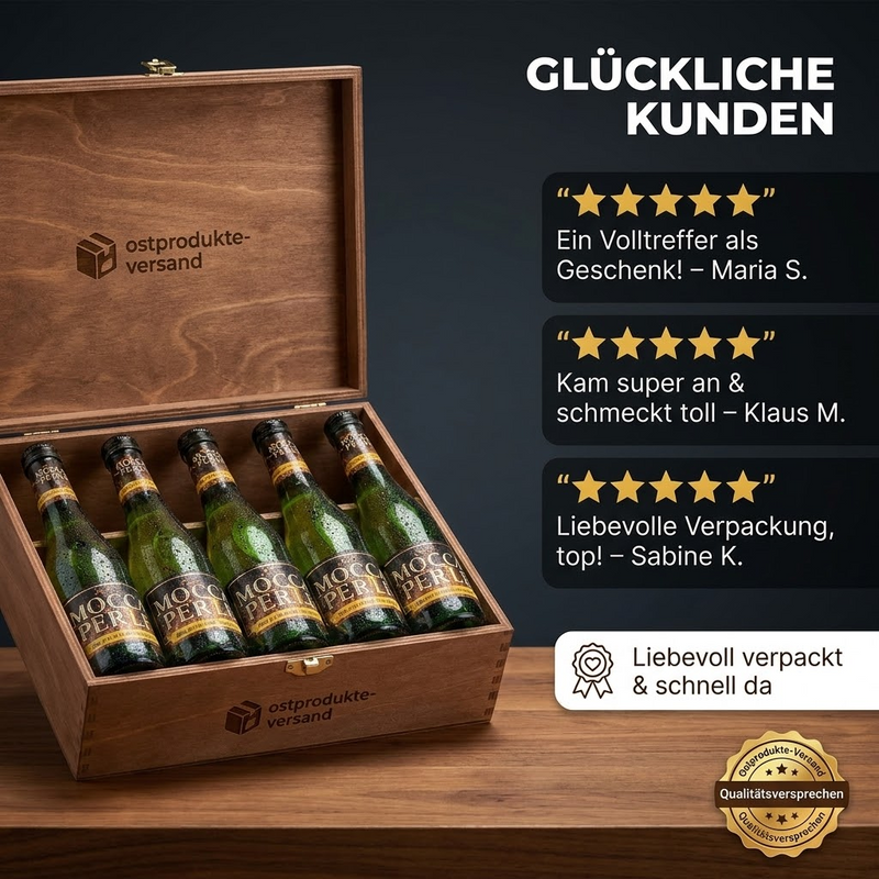 Rotkäppchen Mocca Perle - prickelnder Sekt mit feinem Mocca-Aroma - halbtrocken, 0,2l
