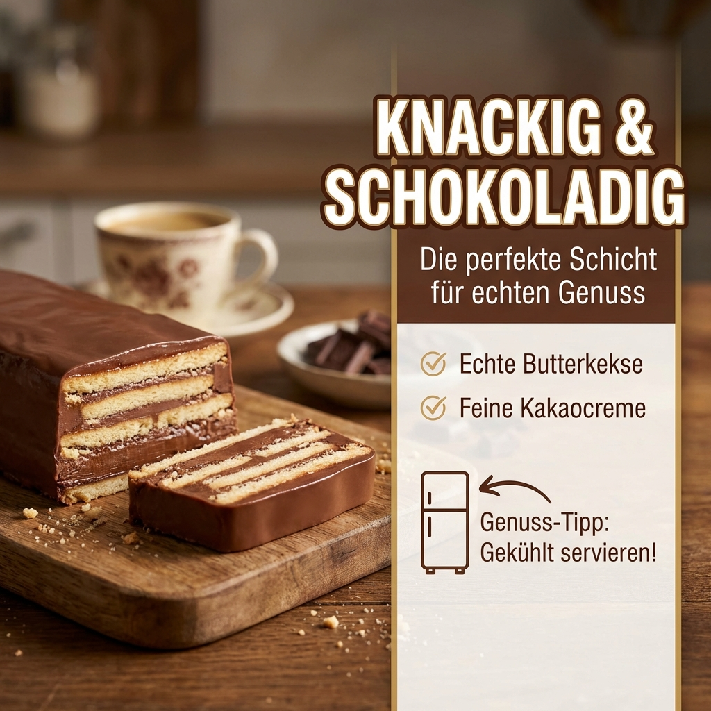 Vadossi Kalter Hund aus Keks und Schokolade - Rezept aus Omas Zeiten 175g