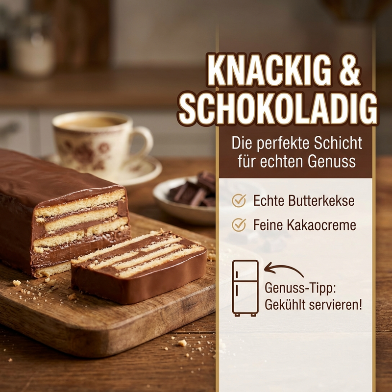 Vadossi Kalter Hund aus Keks und Schokolade - Rezept aus Omas Zeiten 175g