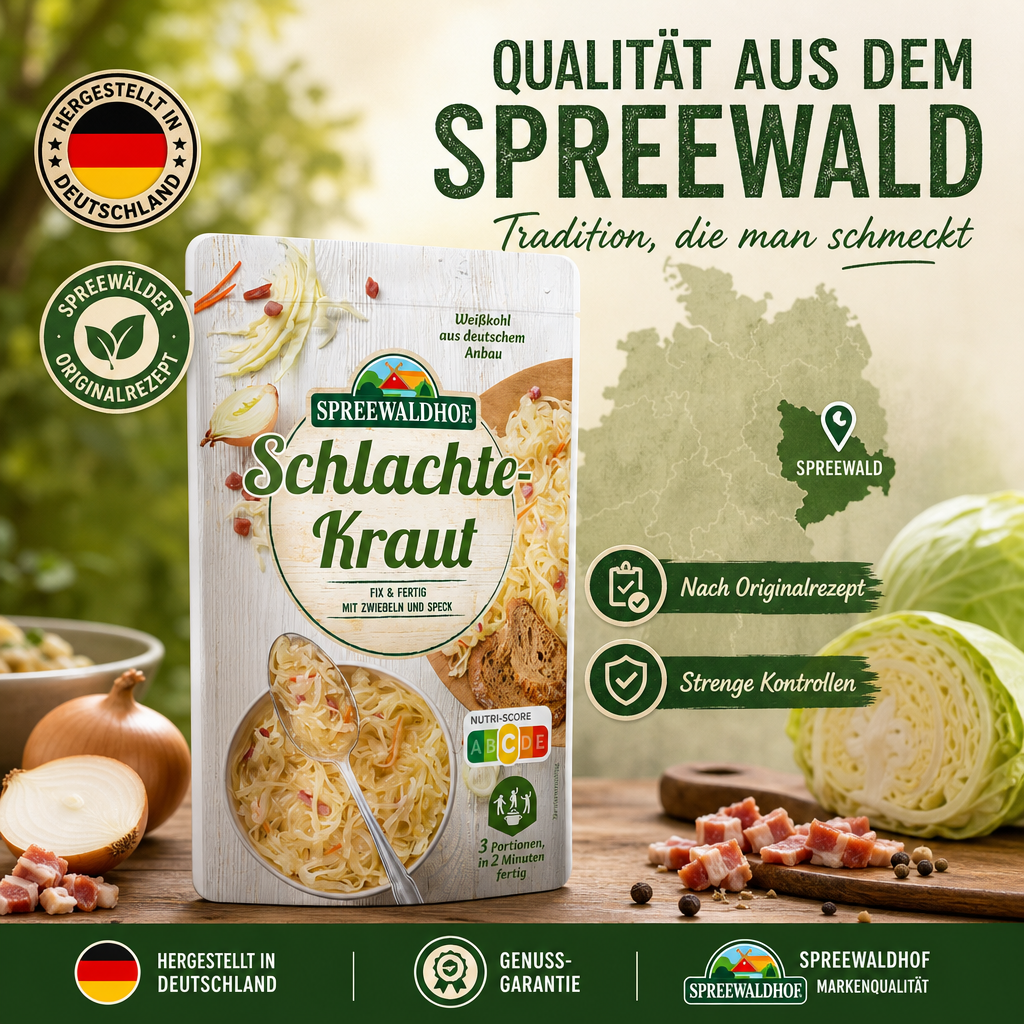 Schlachtekraut Fix & Fertig 400g Spreewaldhof Weißkohl