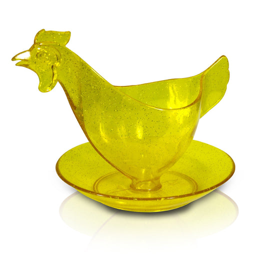 Eierbecher Huhnform gold-glitzer - Ossiladen I Ostprodukte Versand