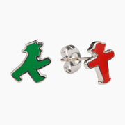 Ohrstecker Ampelmann Paar rot u. grün.