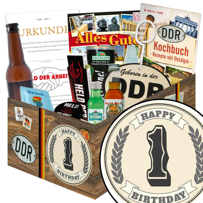 1 Zahl - Geschenkset Ostpaket "Männer Box" - Ossiladen I Ostprodukte Versand