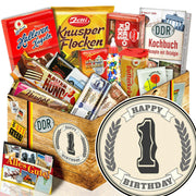 1 Zahl - Süßigkeiten Set DDR L - Ossiladen I Ostprodukte Versand