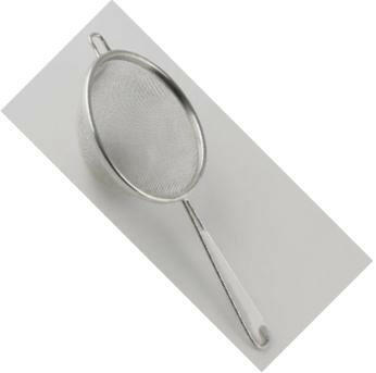 10 cm Siebe, verzinnt, Kunststoffeinlage