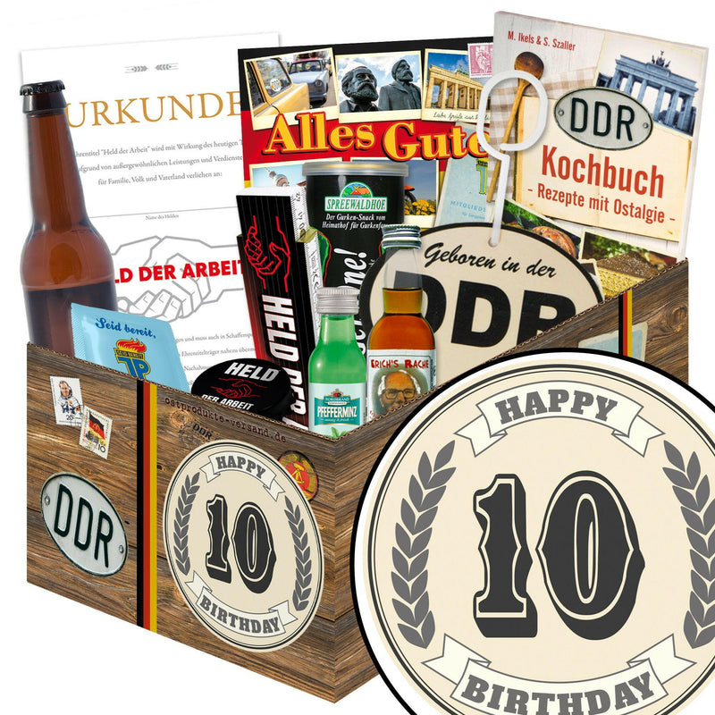 10 Zahl - Geschenkset Ostpaket "Männer Box" - Ossiladen I Ostprodukte Versand
