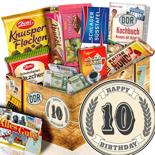 10 Zahl - Geschenkset Ostpaket "Schokoladenbox M" - Ossiladen I Ostprodukte Versand
