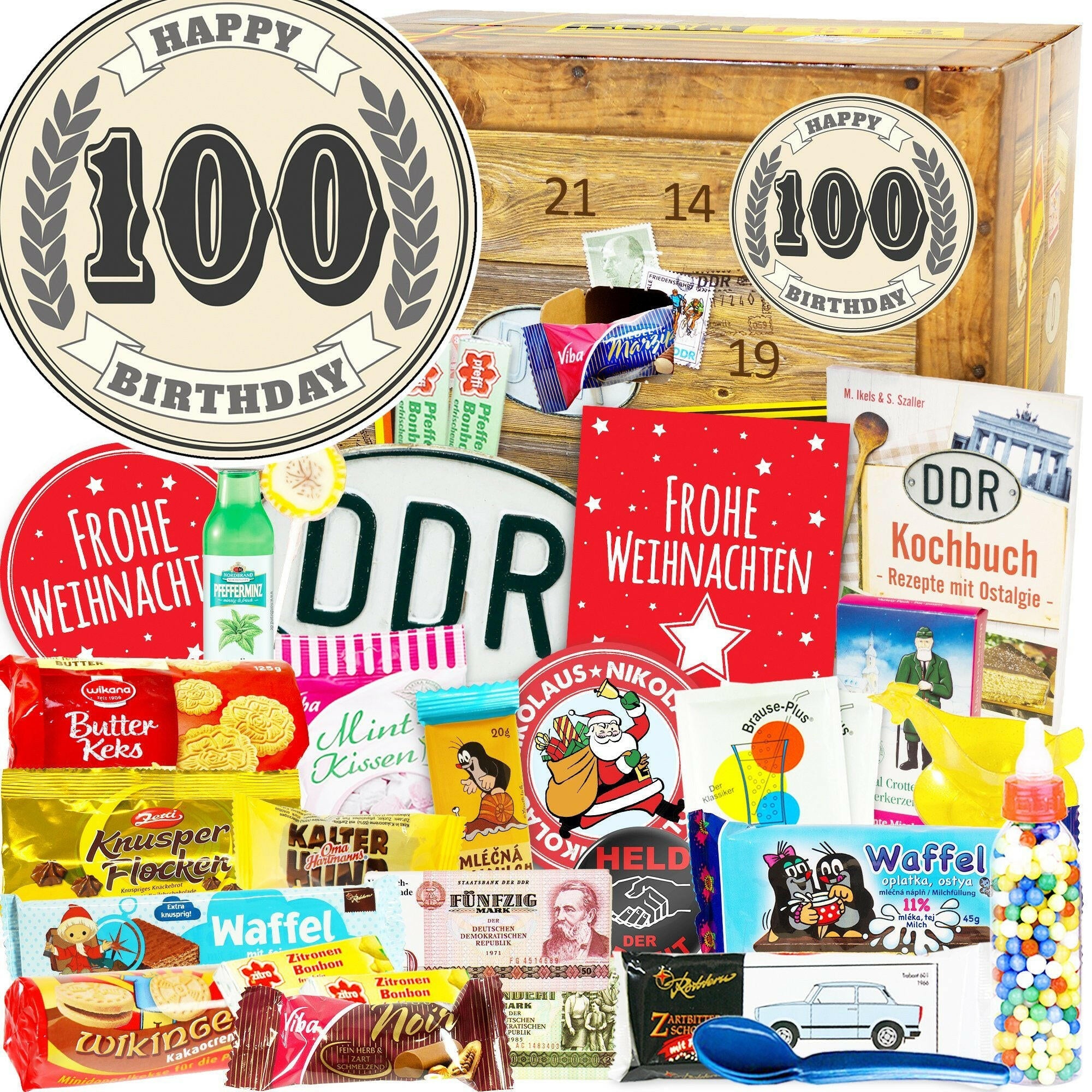 100 Zahl - DDR Adventskalender - Ossiladen I Ostprodukte Versand