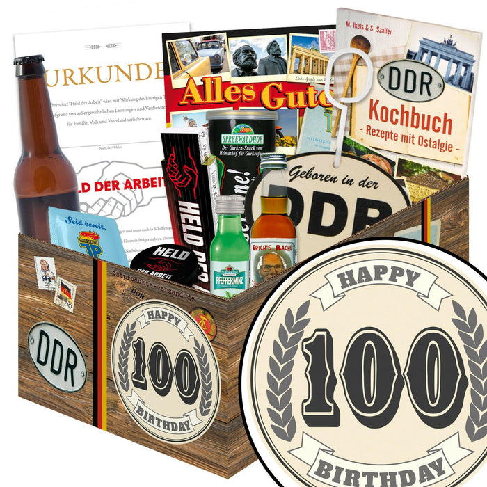 100 Zahl - Geschenkset Ostpaket "Männer Box" - Ossiladen I Ostprodukte Versand