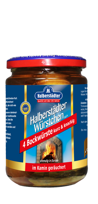 Halberstädter Kurz & Knackig i.z.Naturd. - 4St. Glas, 200g.