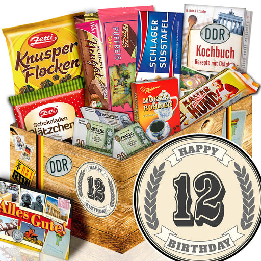 12 Zahl - Geschenkset Ostpaket "Schokoladenbox M" - Ossiladen I Ostprodukte Versand